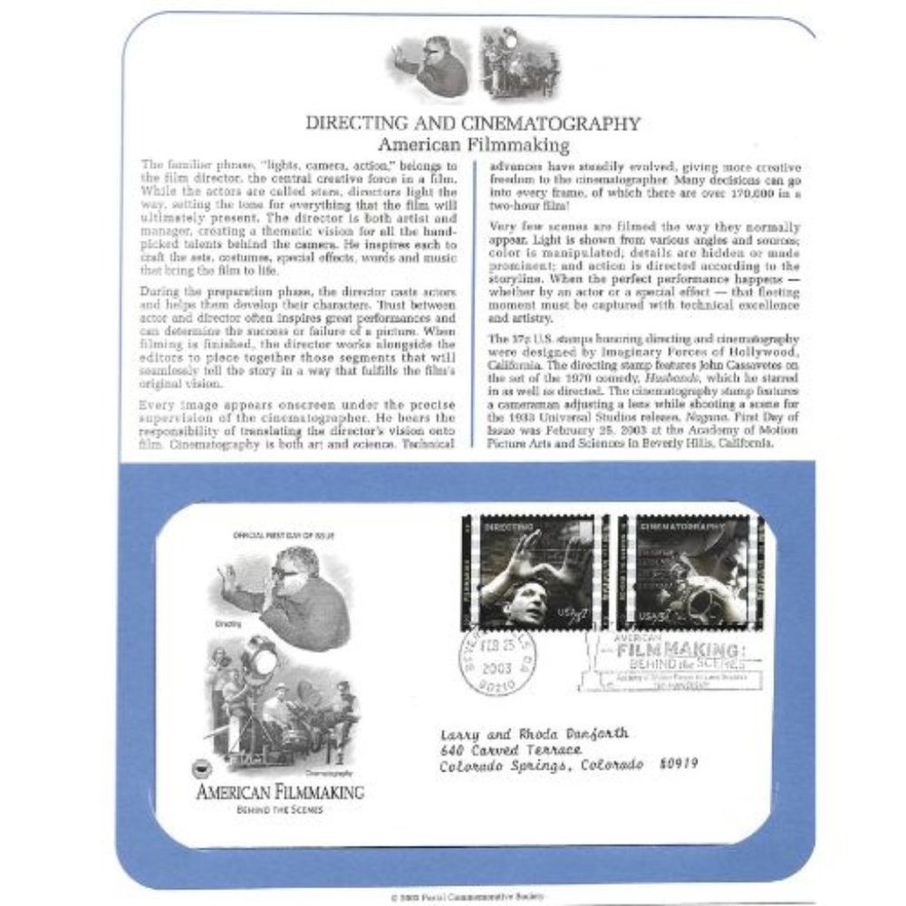 2003 Postal Commemorative Society First Day Individual Replacement Covers